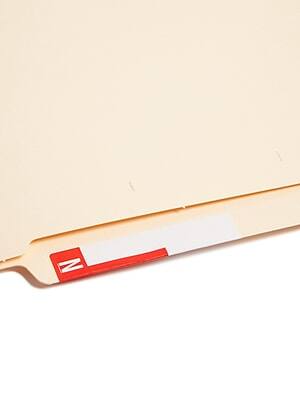 Alt View 2. Smead - Alphabetical Character Labels, A And N, Red, 100/Pk - Red.