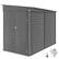 Front. Outsunny - x 9' Outdoor Storage Shed, Lean to Metal Shed with Foundation Kit, Lockable Doors and Gloves for Patio, Lawn.