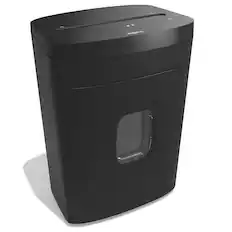 Front. Staples - 15-Sheet Cross-Cut Multi-Media Shredder (ST62154) - Black.
