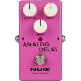 NUX - Analog Delay Vintage Analog Delay Effect Guitar Pedal | Experience Warm Sounding Analog Delay Effect from the 80s - Pink