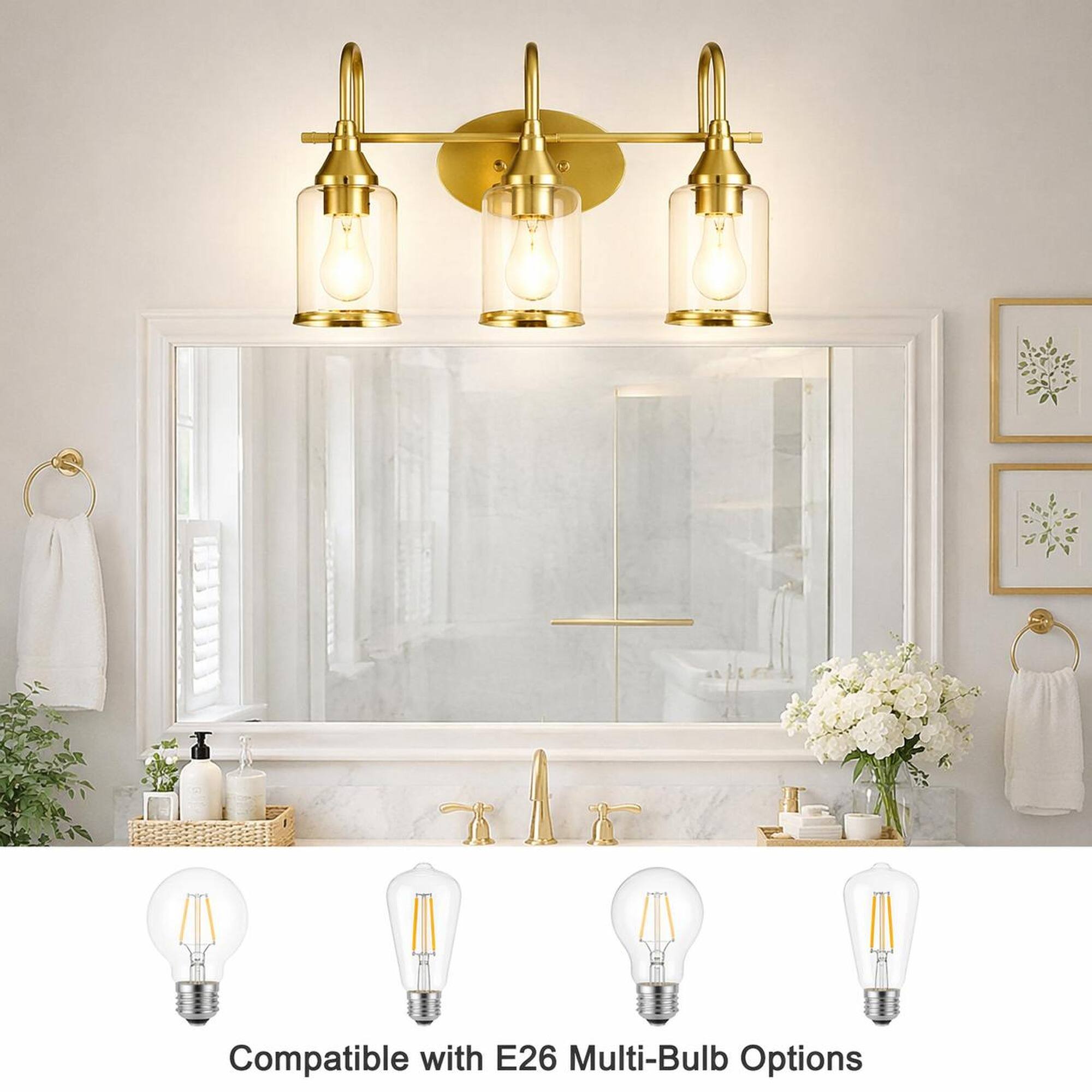 Compatible with E26 Multi-Bulb Options
