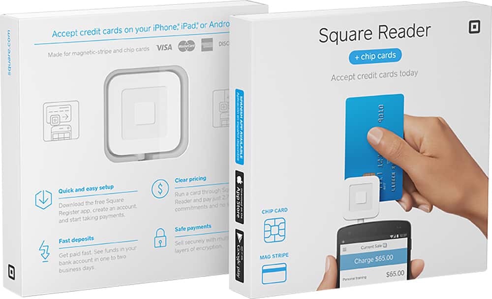 Alt View 11. Square - Card Reader for Chip Cards - White.