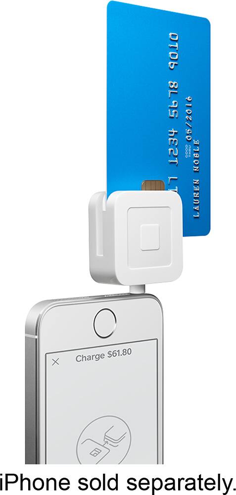 Alt View 12. Square - Card Reader for Chip Cards - White.