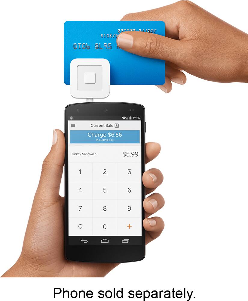 Alt View 14. Square - Card Reader for Chip Cards - White.