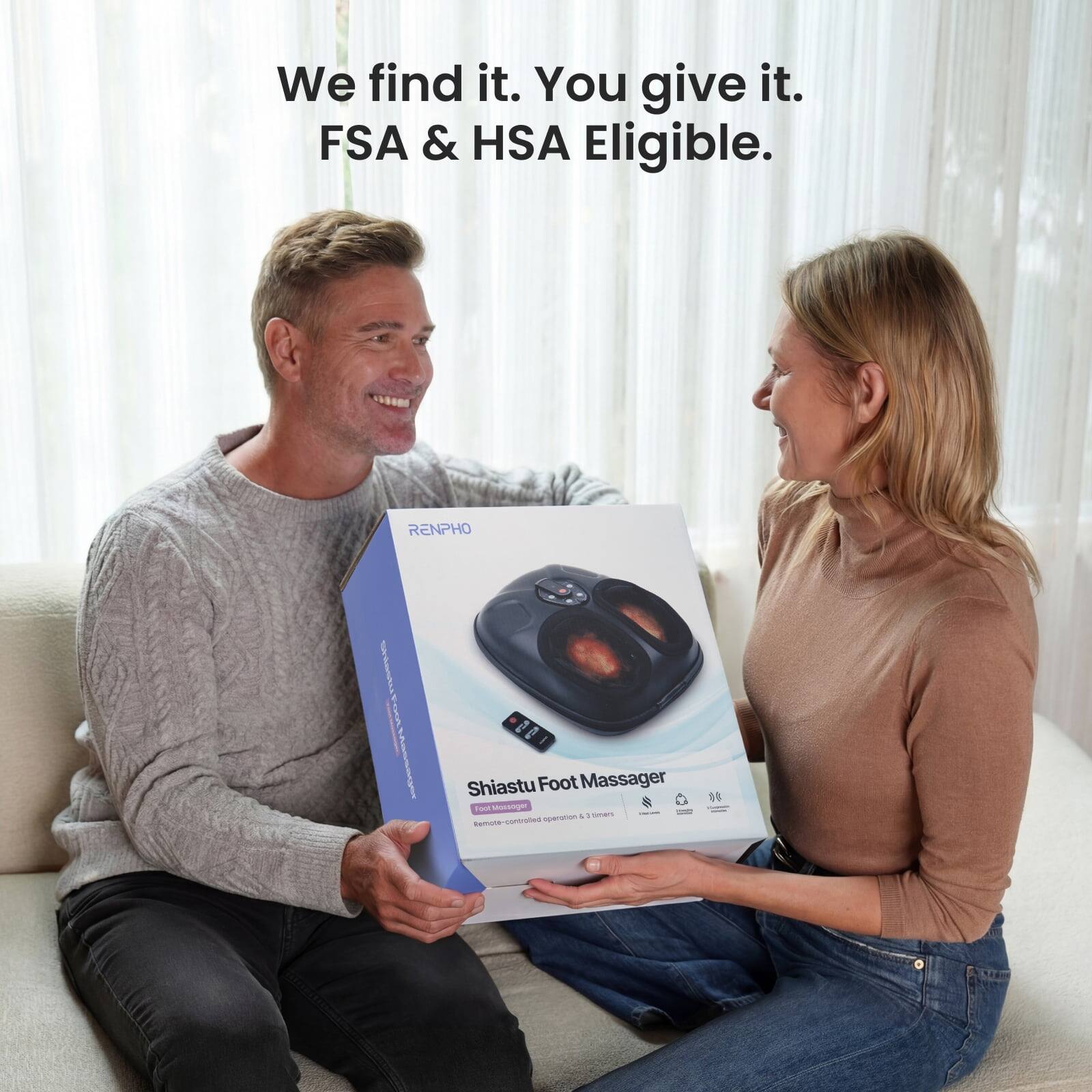 We find it. You give it. FSA & HSA Eligible. RENPHO Shiatsu Foot Massager
