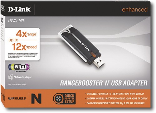 ~$49.99~NIB D-Link RangeBooster G USB Adapter WUA-2340