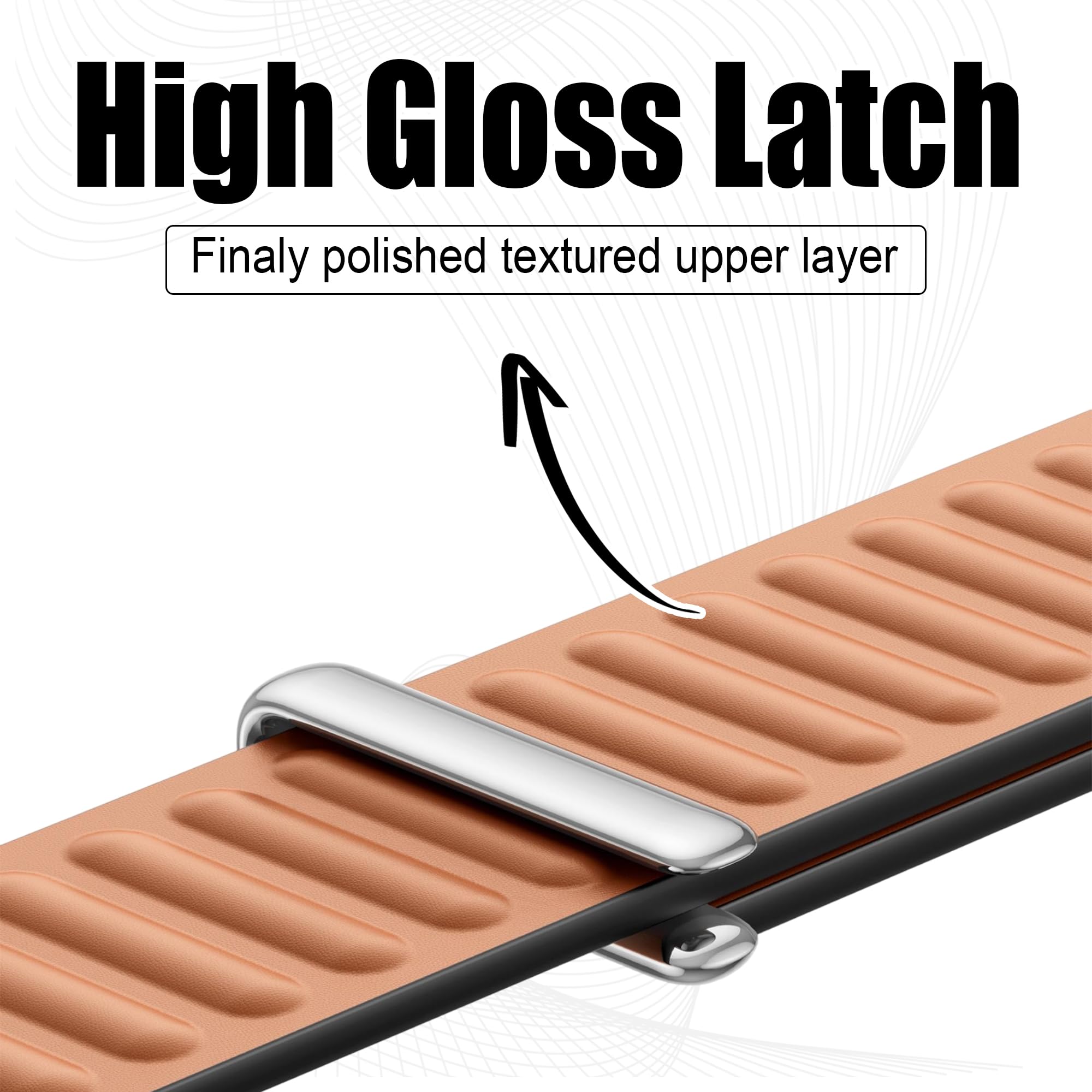 High Gloss Latch  
Finally polished textured upper layer