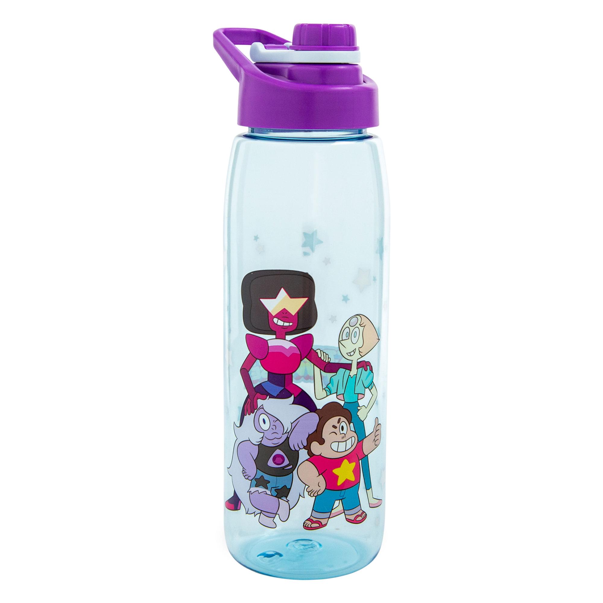 Silver Buffalo - Steven Universe Characters Water Bottle With Screw-Top Lid | Holds 28 Ounces - Blue