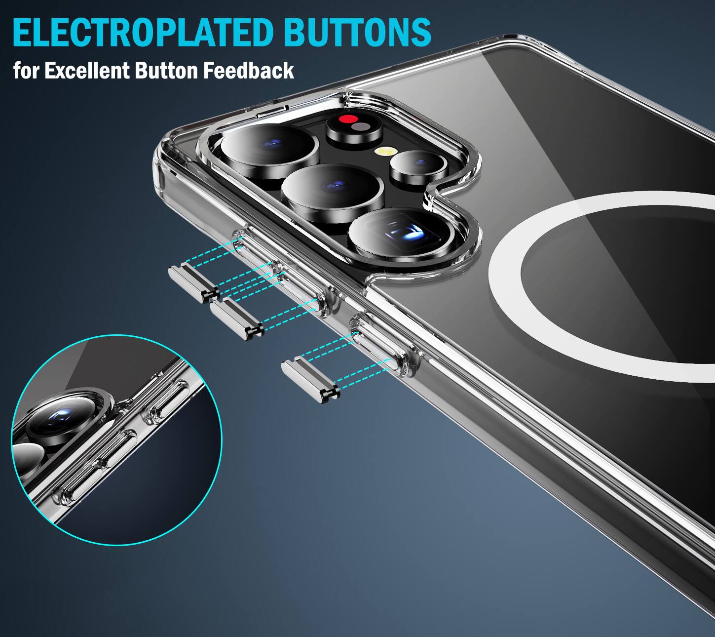 ELECTROPLATED BUTTONS for Excellent Button Feedback