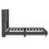 Alt View 8. Alamont Home - Hollis Queen Size Upholstered Platform Bed with Wingback Headboard - Charcoal.