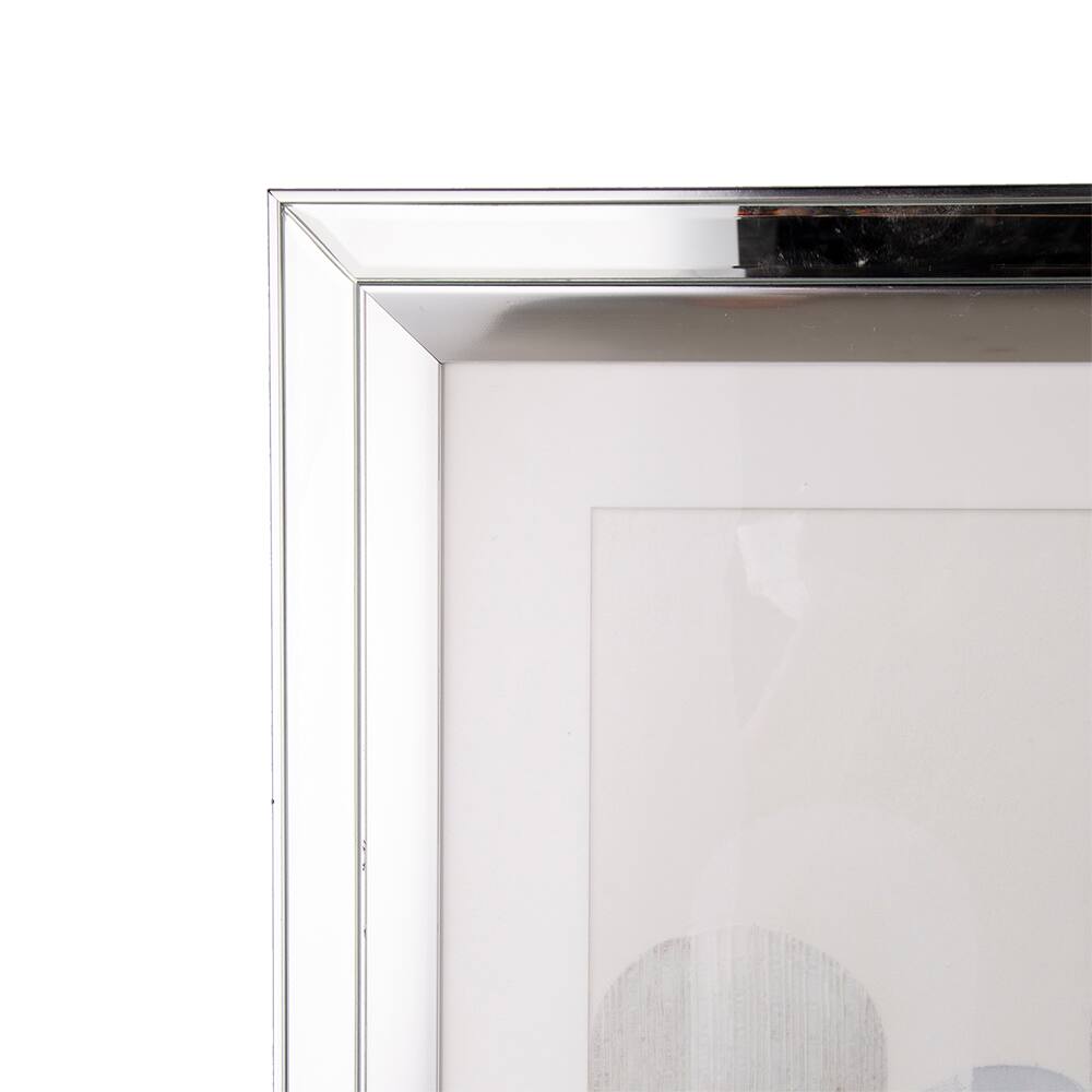 Alt View 6. APRILSOUL - Crystal Mirror Framed Wall Art Mellow Golden Tint Background - Brown.