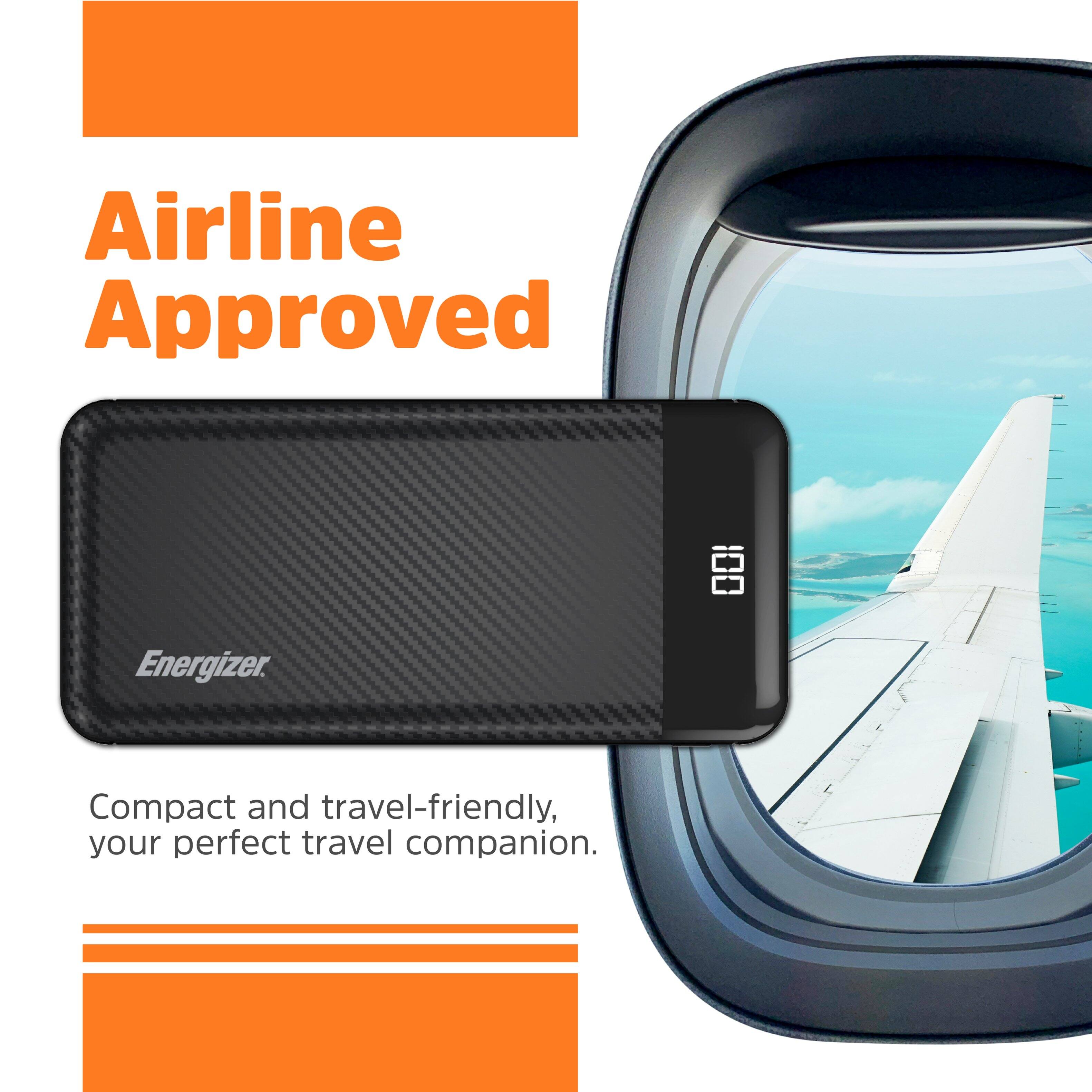 Airline Approved Energizer Compact and travel-friendly, your perfect travel companion.