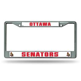 Rico Industries - Ottawa Senators NHL Chrome Metal License Plate Frame - Multi