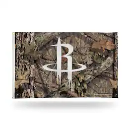 Rico Industries - Houston Basketball Rockets Indoor Outdoor Camo Look 3x5 Banner Flag - Multi