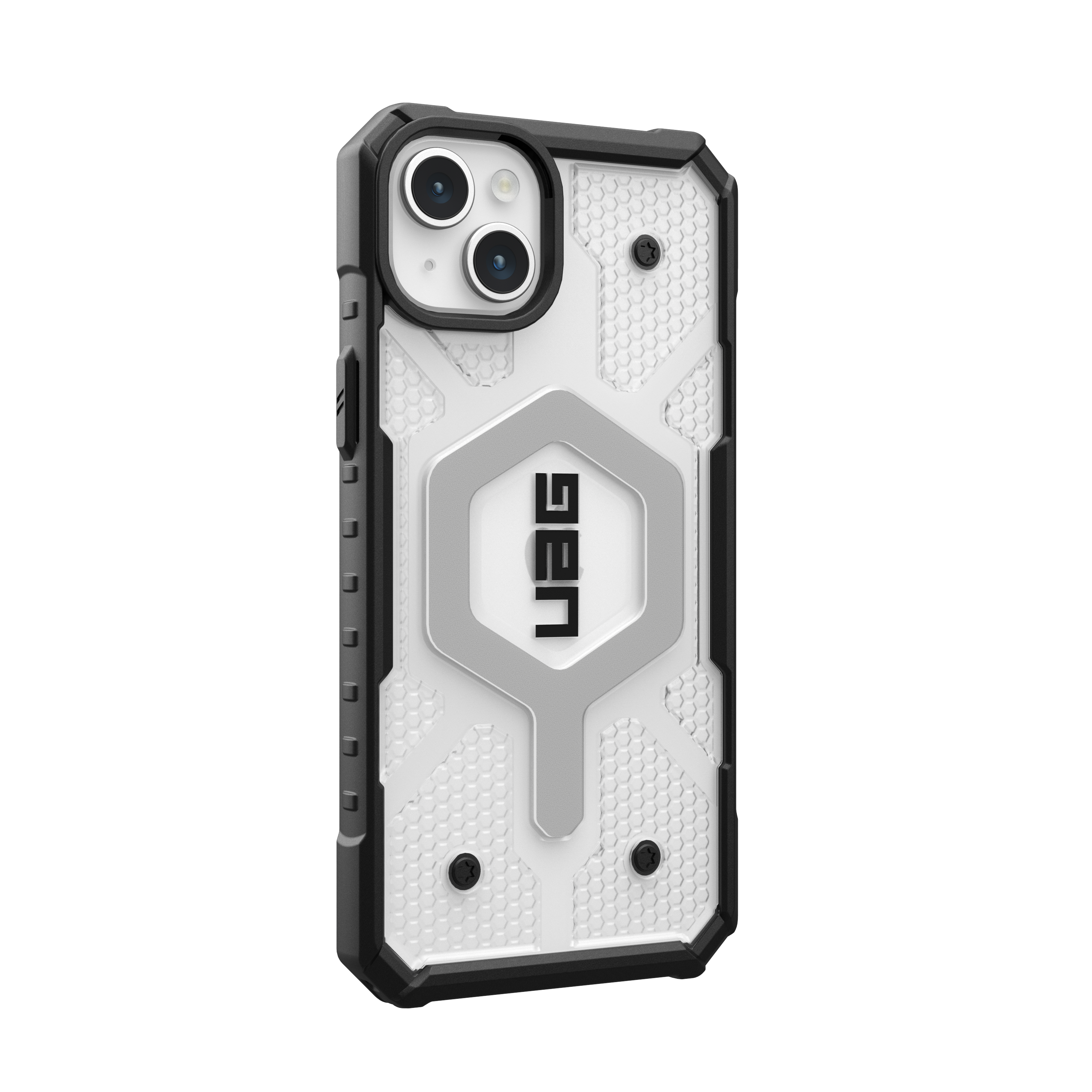 Back. UAG - Pathfinder Series Case with Magsafe for Apple iPhone 15 Plus - Ice.