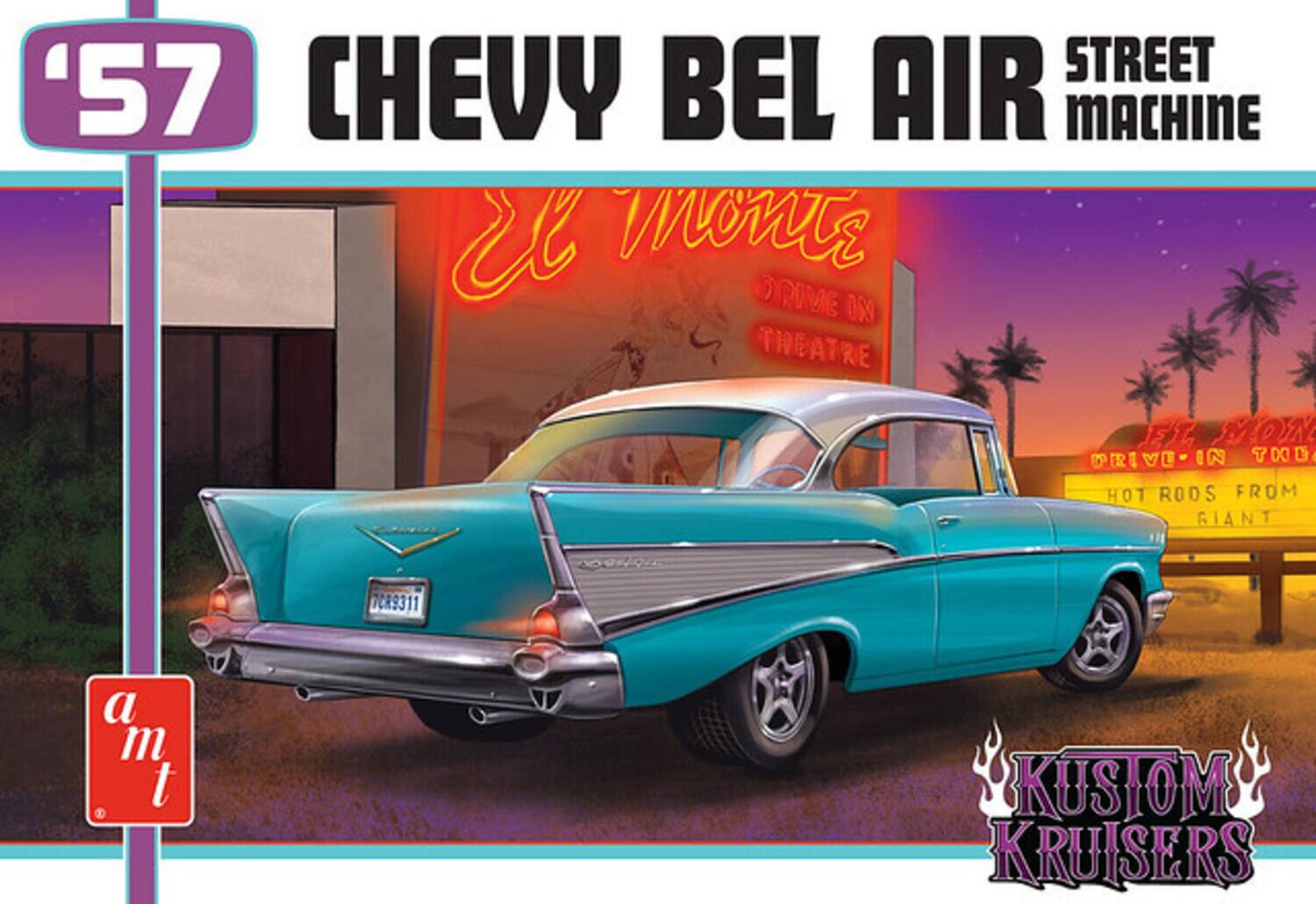 '57 CHEVY BEL AIR STREET MACHINE  
THEATRE  
HOT RODS FROM GIANT  
KUSTOM KRUISERS