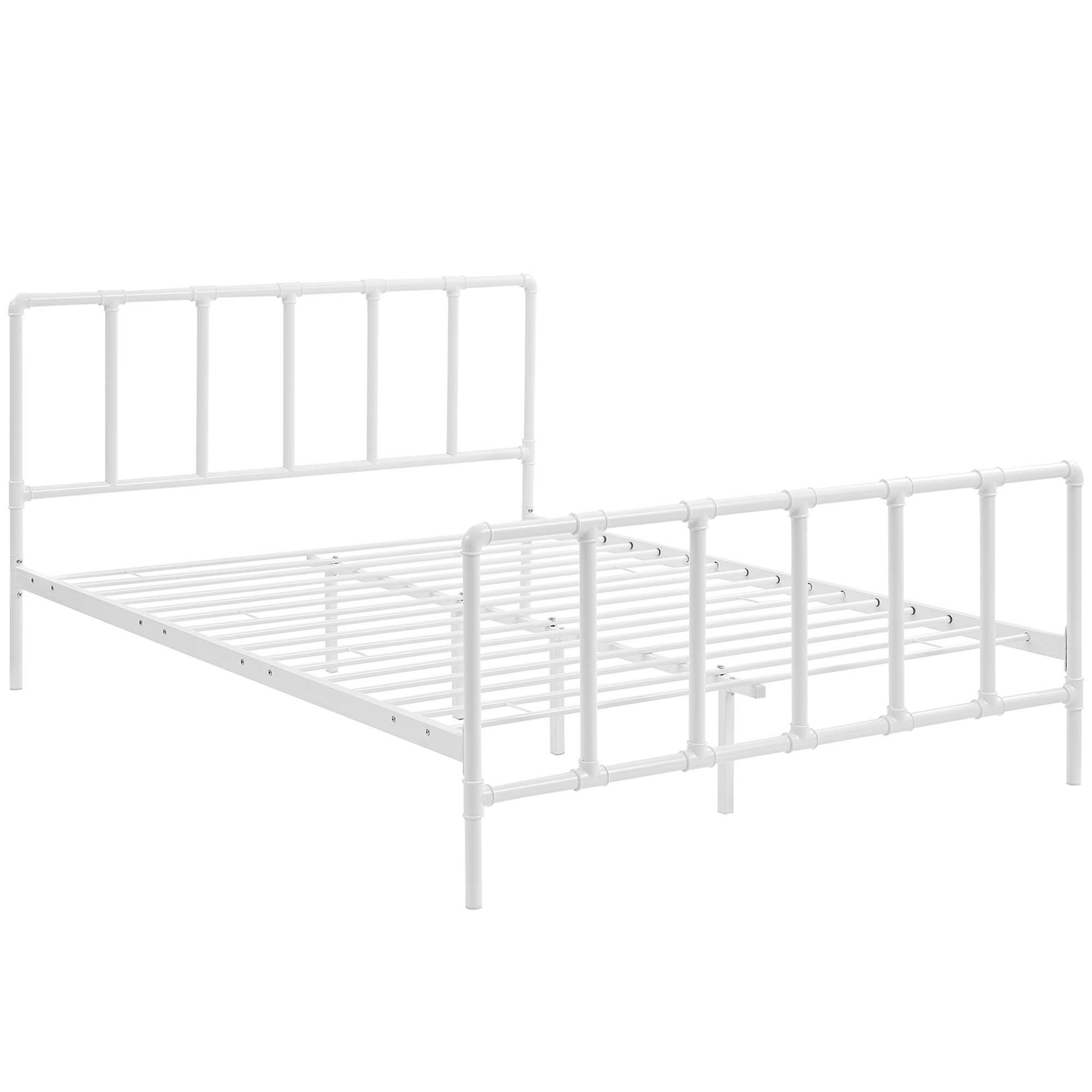 Left. Modway - Elsie Queen Bed Frame - Brown.