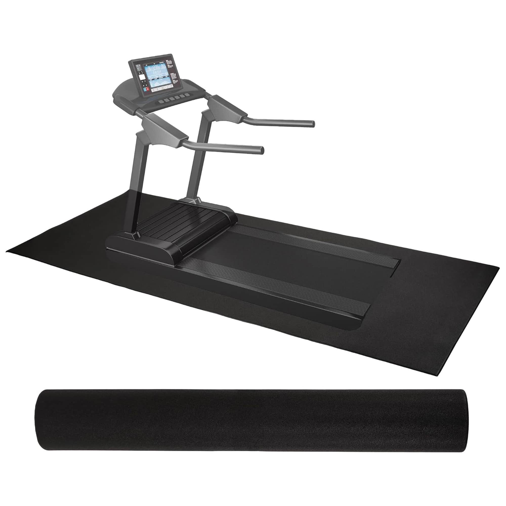 BalanceFrom Fitness - 6' x 12' High Density Gym Equipment Mat for Floor Protection - Black