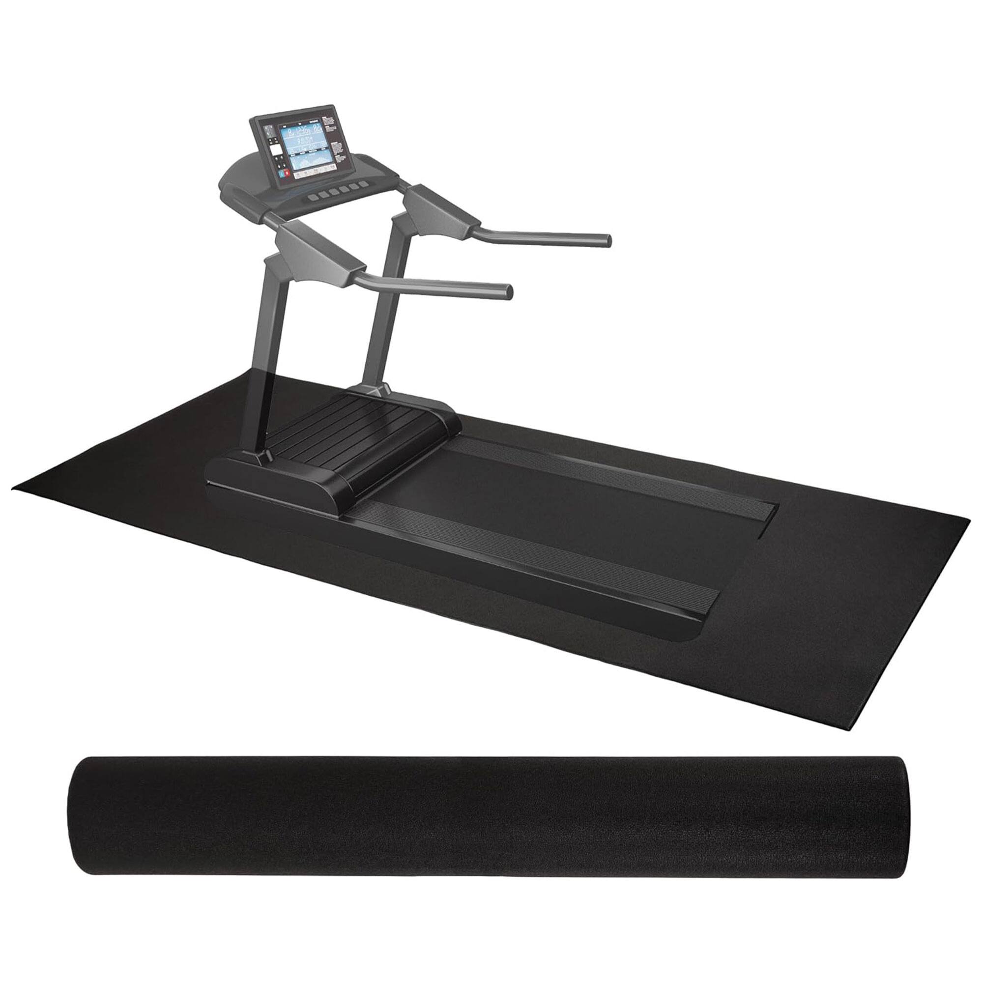 BalanceFrom Fitness - 6' x 12' High Density Gym Equipment Mat for Floor Protection - Black