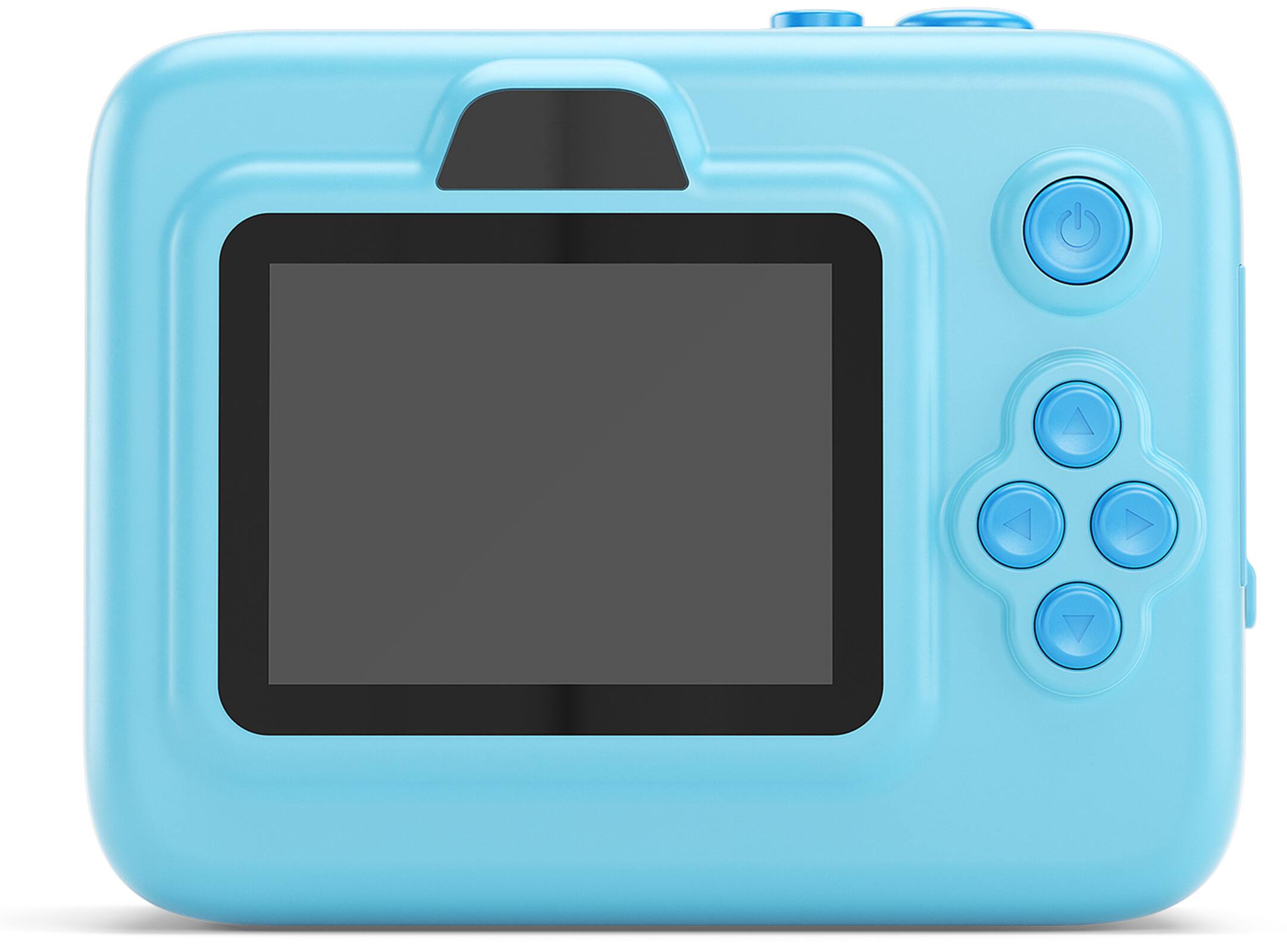 Back. Hunkstar - Kids Camera Instant Print, Dual Lens 1080P HD Camera with 32GB MicroSD Card, Christmas Birthday Gifts for Girls Boys - Blue.