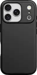 Insignia™ - Silicone Case with MagSafe for Apple iPhone 17 Pro - Black - Front_Zoom