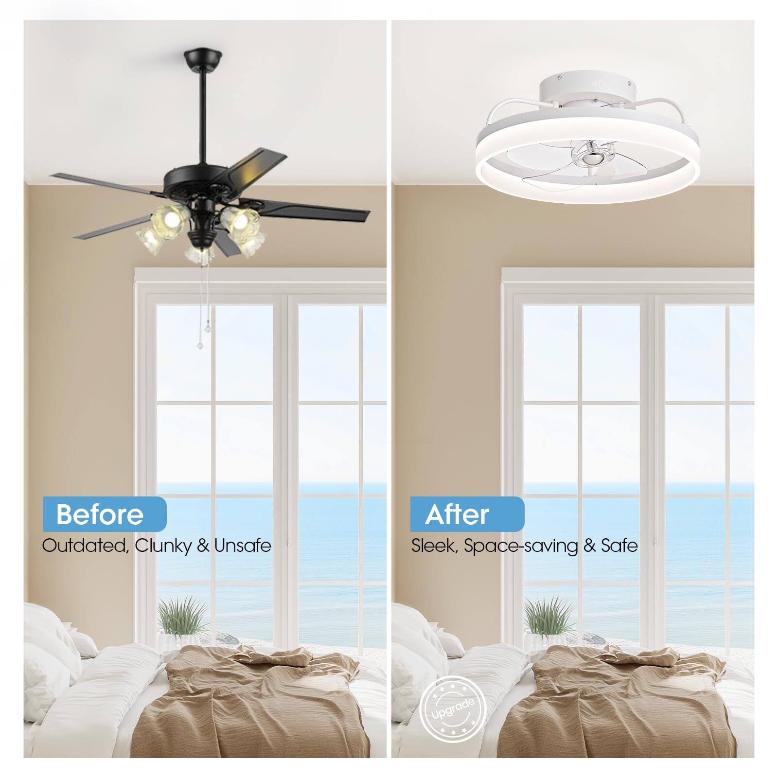 Before  
Outdated, Clunky & Unsafe  

After  
Sleek, Space-saving & Safe  

Upgrade