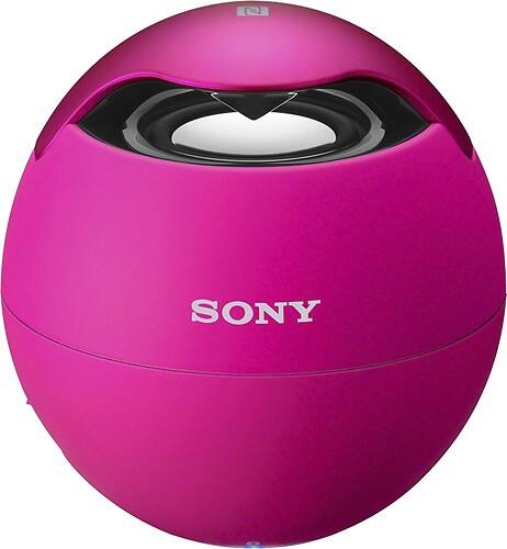 Front Standard. Sony - Portable Bluetooth Speaker - Pink.