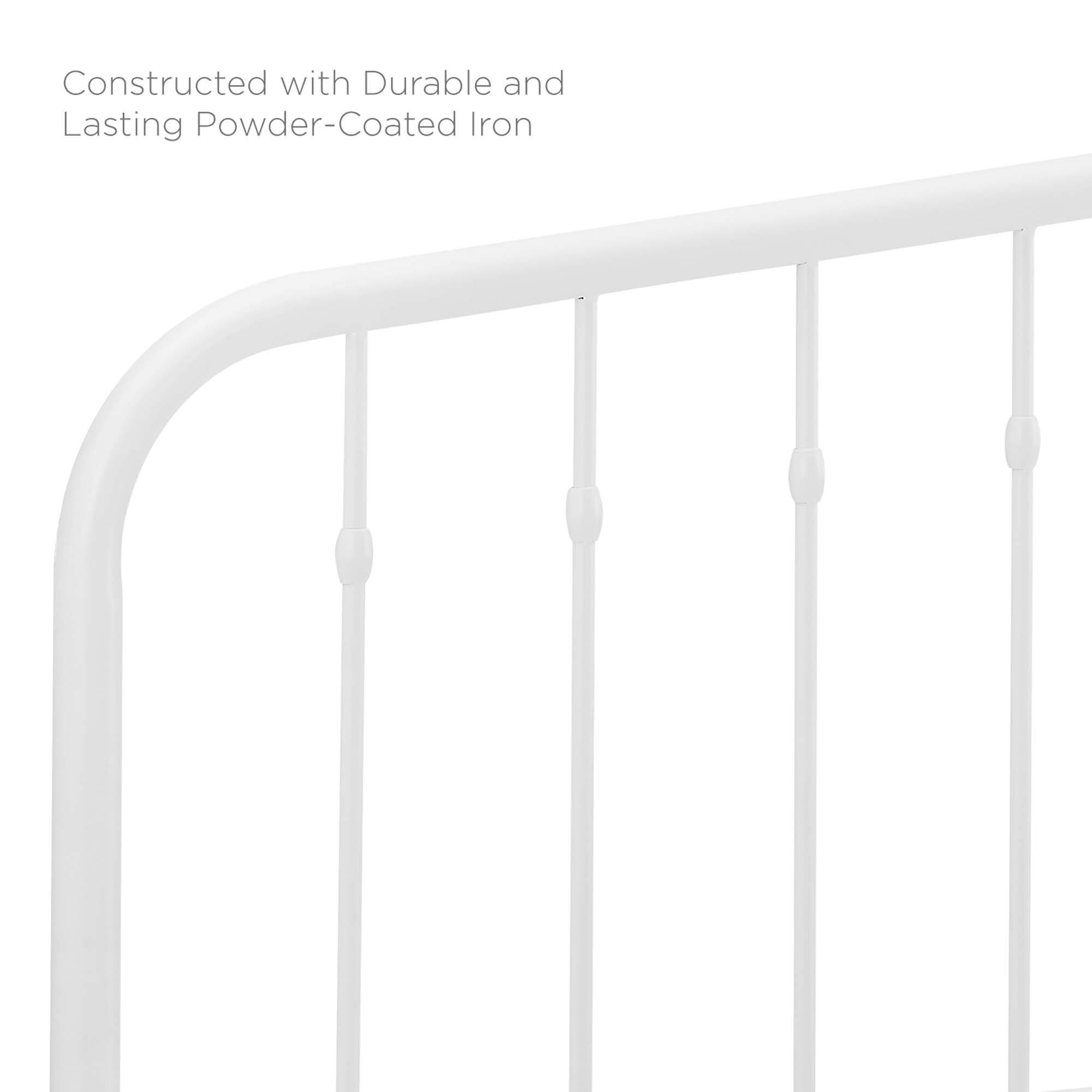 Constructed with Durable and Lasting Powder-Coated Iron