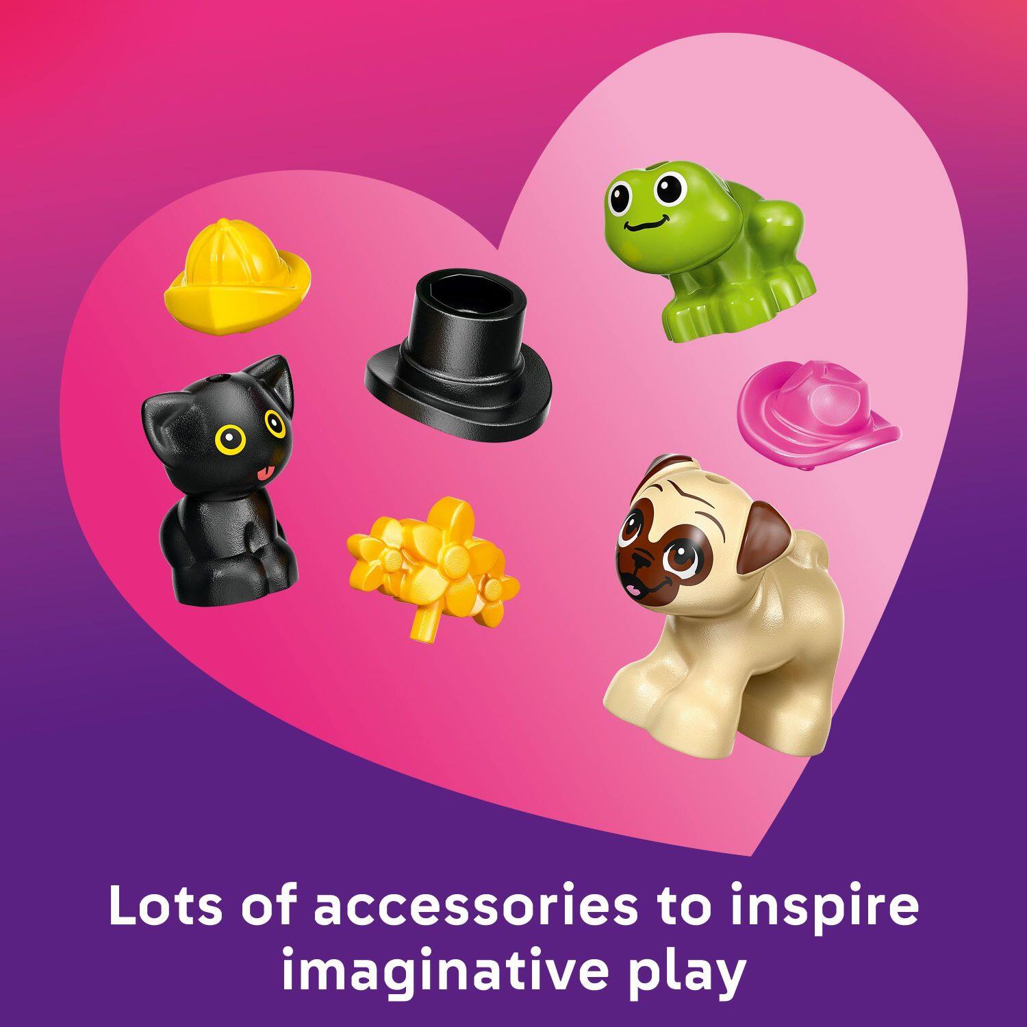 Lots of accessories to inspire imaginative play