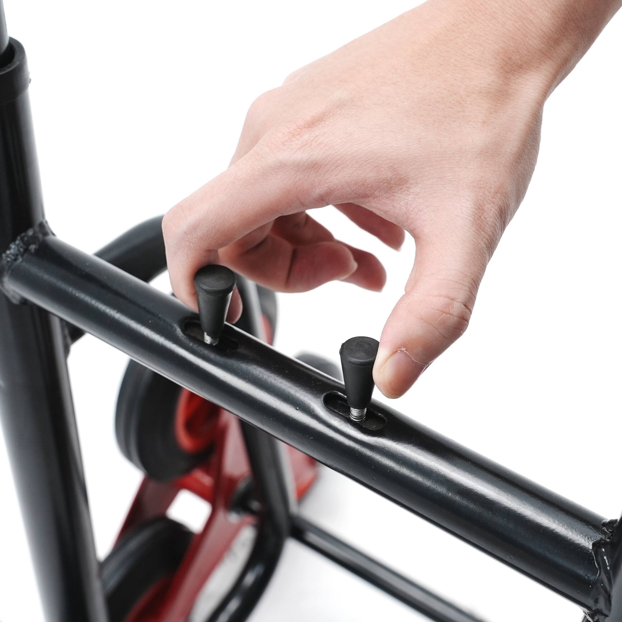 Alt View 5. Glintex - Folding Stair Climbing Dolly, Manual Truck Heavy-Duty Stair Climbing Hand Truck Trolley，Telescoping Handle and 6 Wheels - Black+Red.