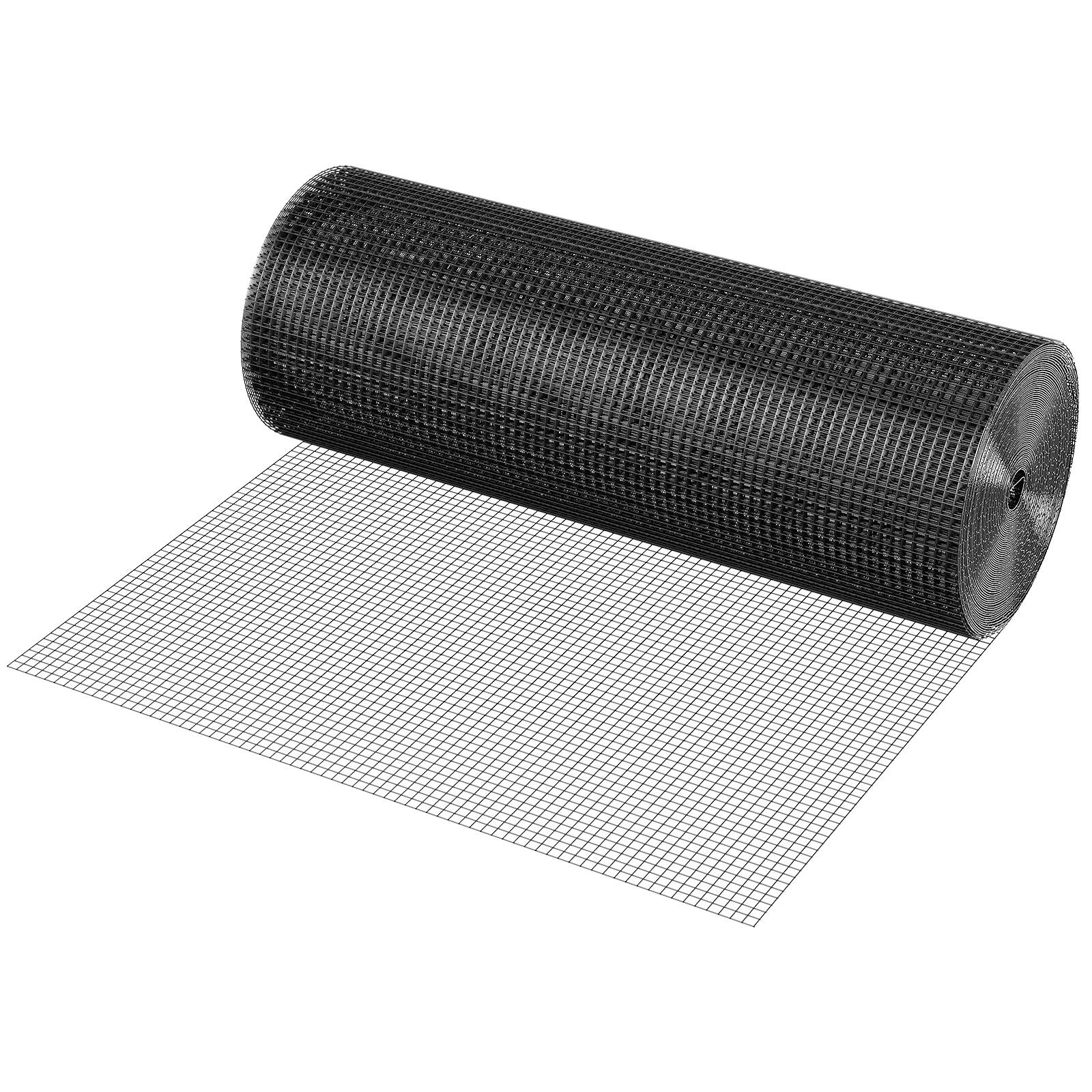 Alt View 5. VEVOR - Hardware Cloth, 36'' x 100' Galvanized Wire Mesh Roll, 19 Gauge Chicken Wire Fence Roll - Black.