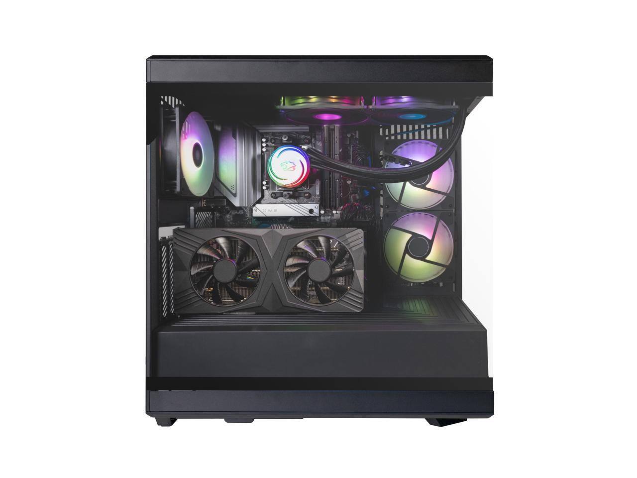 Alt View 2. iBUYPOWER - iBUYPOWER Gaming Desktop PC Y40BI7N5701 Intel Core Ultra 7 265F 32GB DDR5 1TB NVMe SSD GeForce RTX 5070 Windows 11 Home - Black.