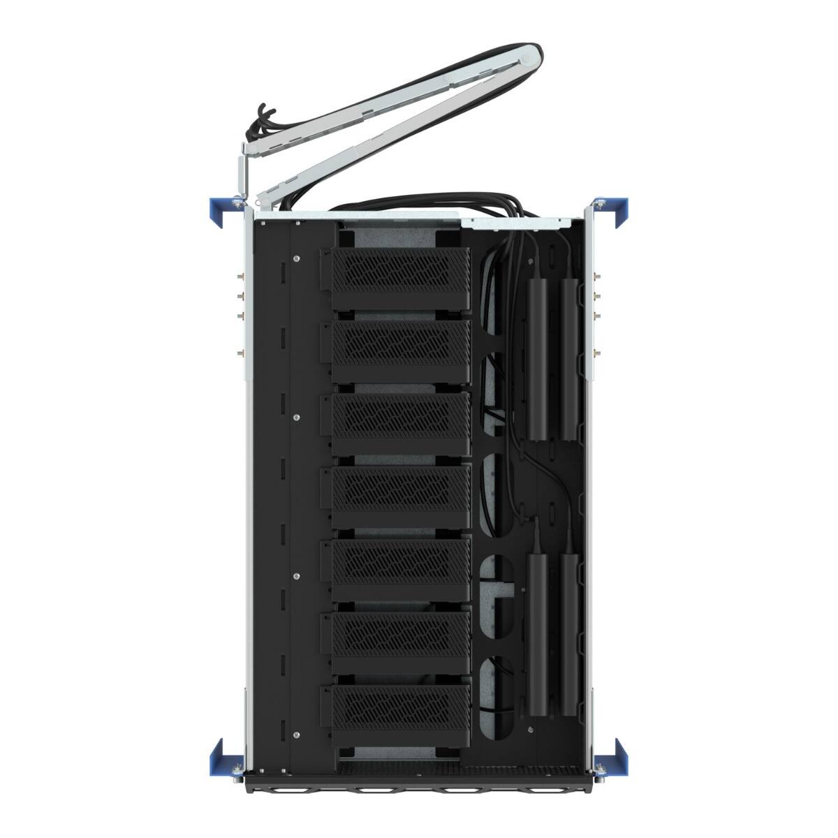 Alt View 4. RackSolutions - RackSolutions 5U HyperShelf for 7 Dell Precision 3280 Compact Workstation - Black.