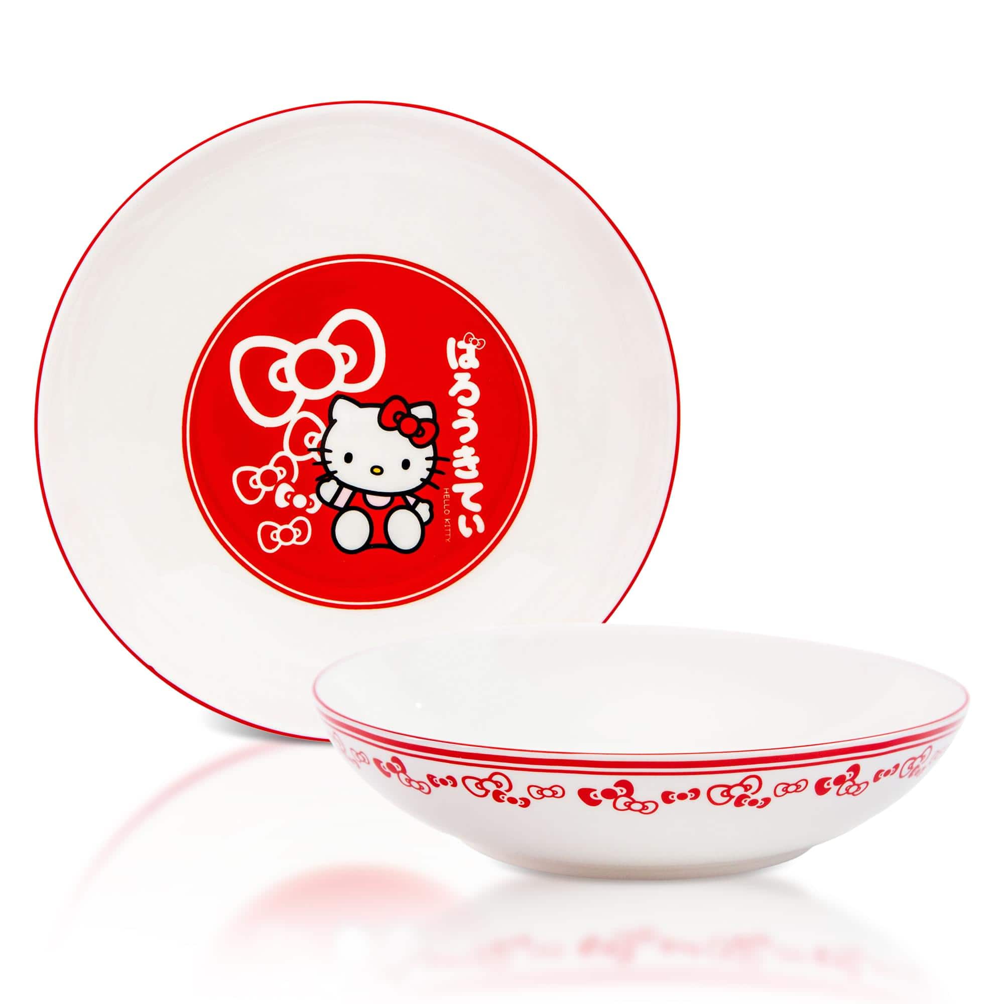 Silver Buffalo - Sanrio Hello Kitty Bows 9-Inch Ceramic Coupe Dinner Bowl - Red price history on PriceWatchPro