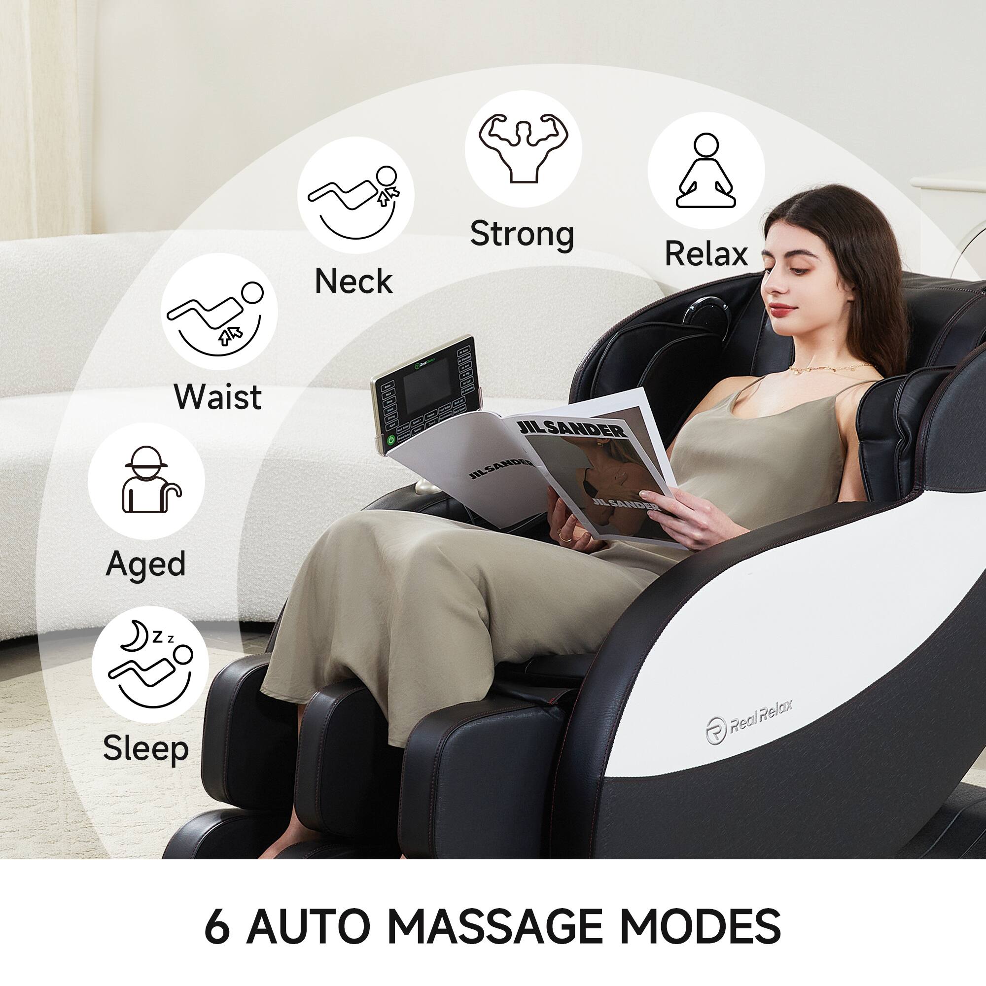 AR Neck Strong Relax Waist JIL SANDER JILSANDES SANDEN Aged Zz Sleep Real Relax 6 AUTO MASSAGE MODES
