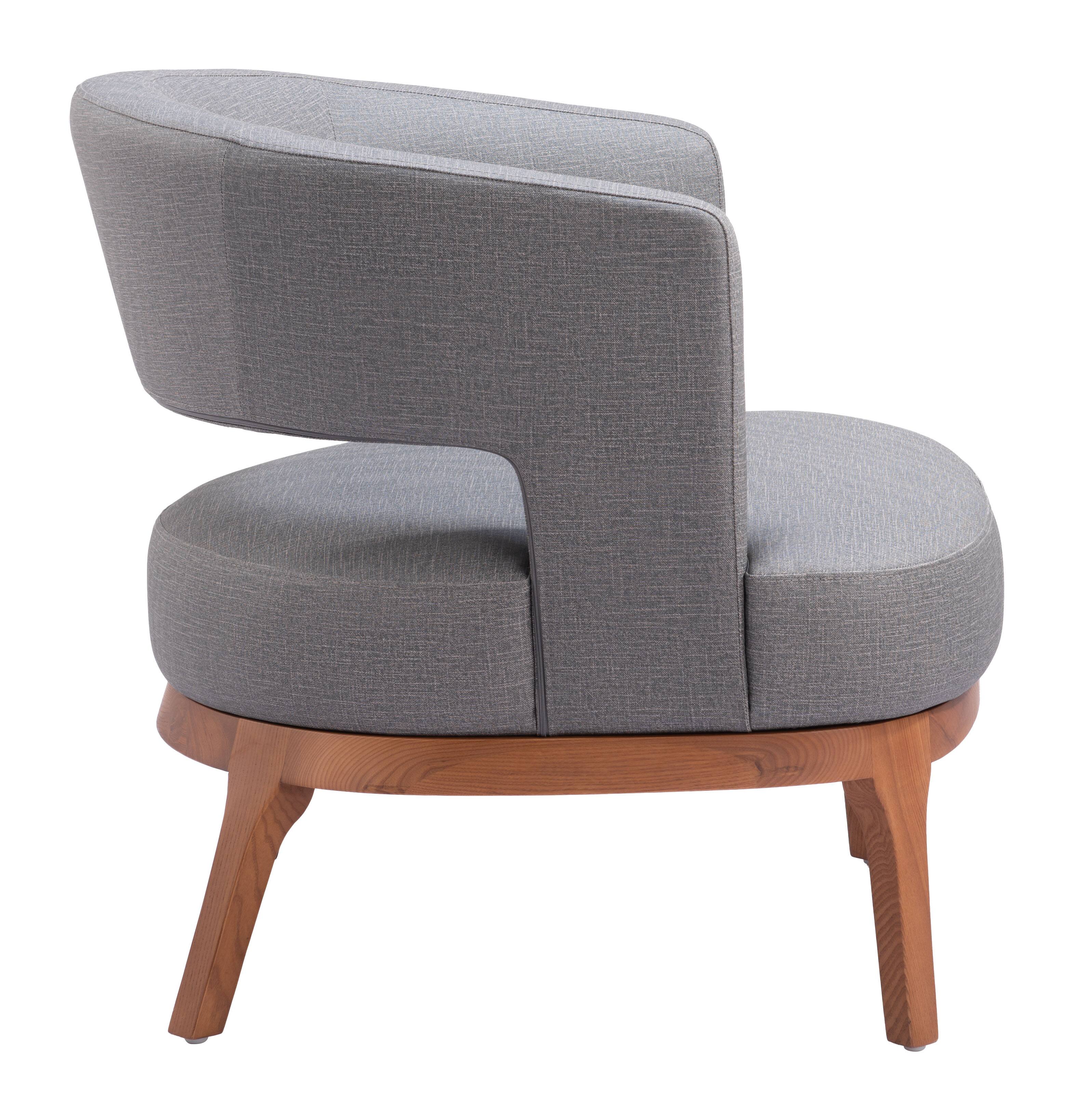 Back. Hivvago - Penryn Accent Chair Slate Gray - Slate Gray.