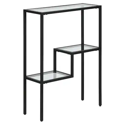 Angle. Camden&Wells - Lovett Console Table - Blackened Bronze.
