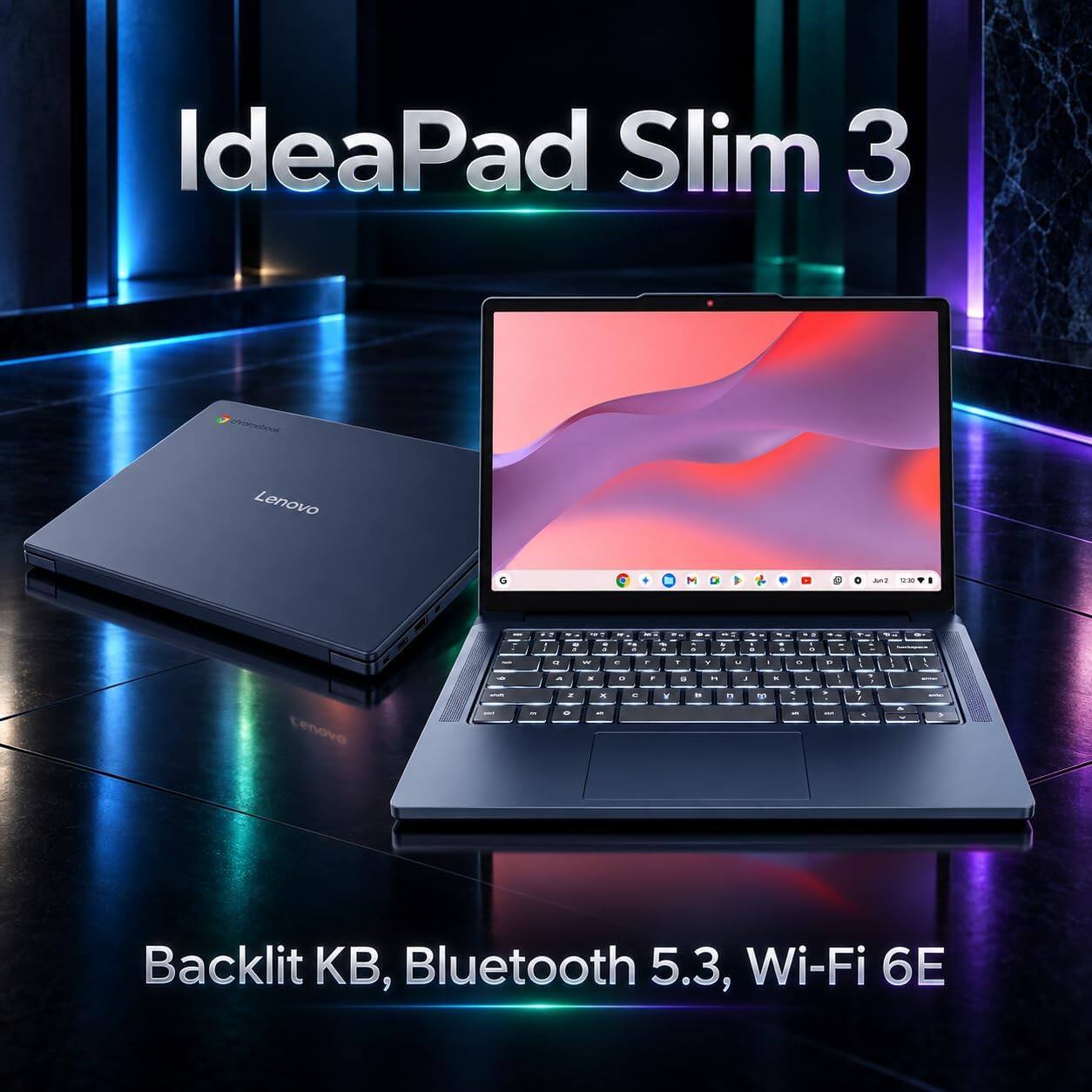 IdeaPad Slim 3  
Lenovo  
Backlit KB, Bluetooth 5.3, Wi-Fi 6E