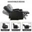 Adjustable Design: 105, 135, 150

Taking a Rest: 105
Watching TV Show: 135
Napping Time: 150