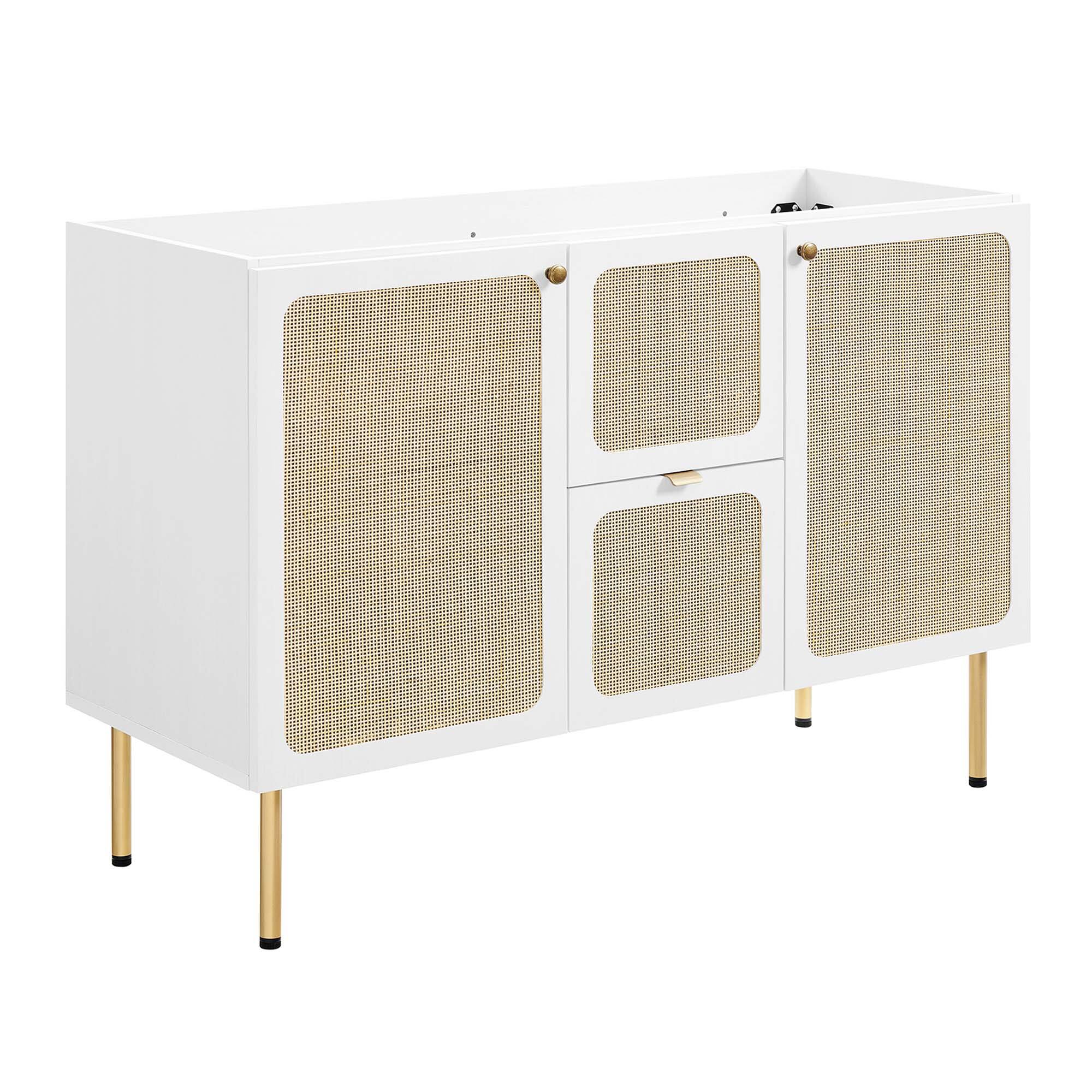 Alt View 2. Modway - Chaucer 48" Bathroom Vanity with White Basin Included by Modway - White White.