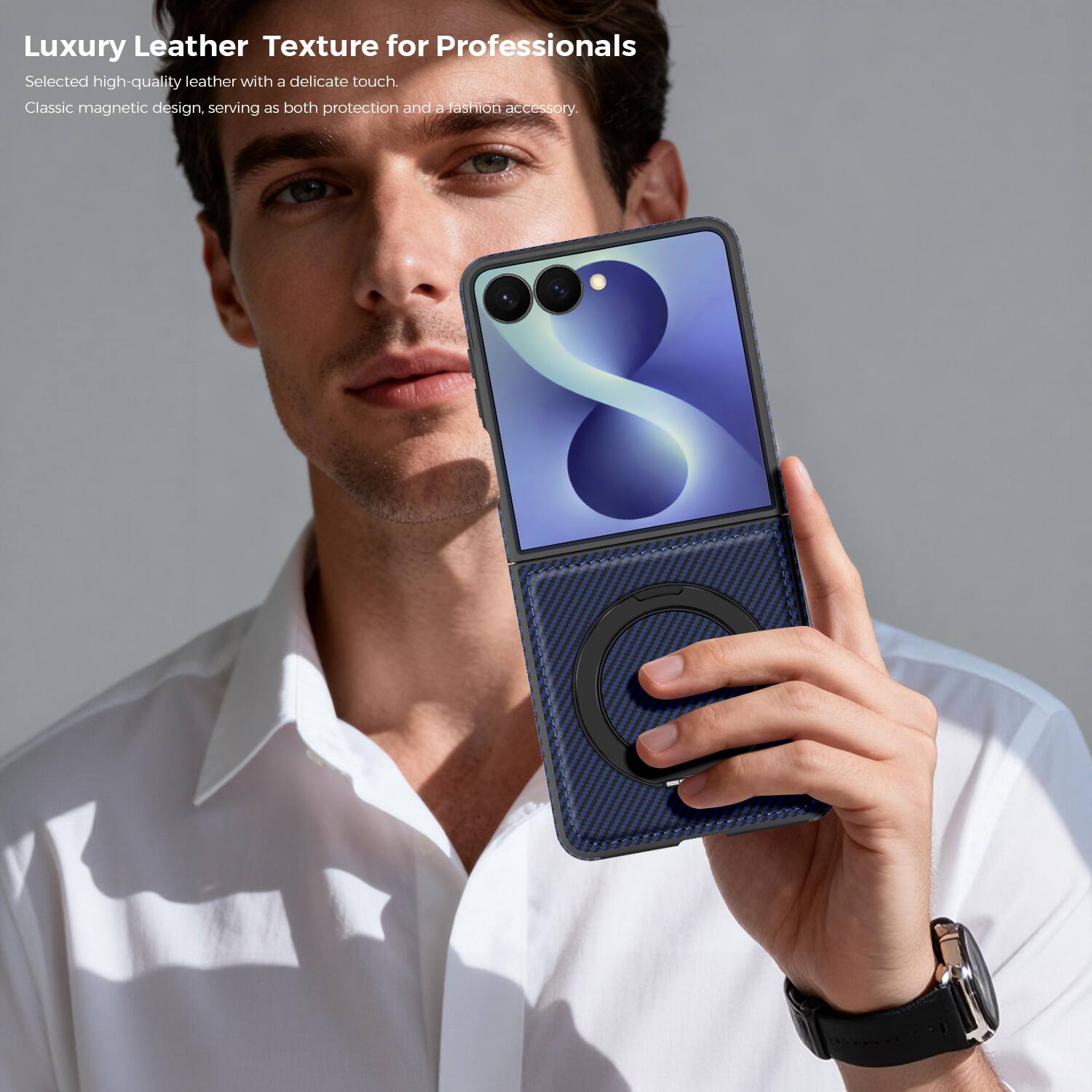 Luxury Leather Texture for Professionals

Selected high-quality leather with a delicate touch. Classic magnetic design, serving as both protection and a fashion accessory.