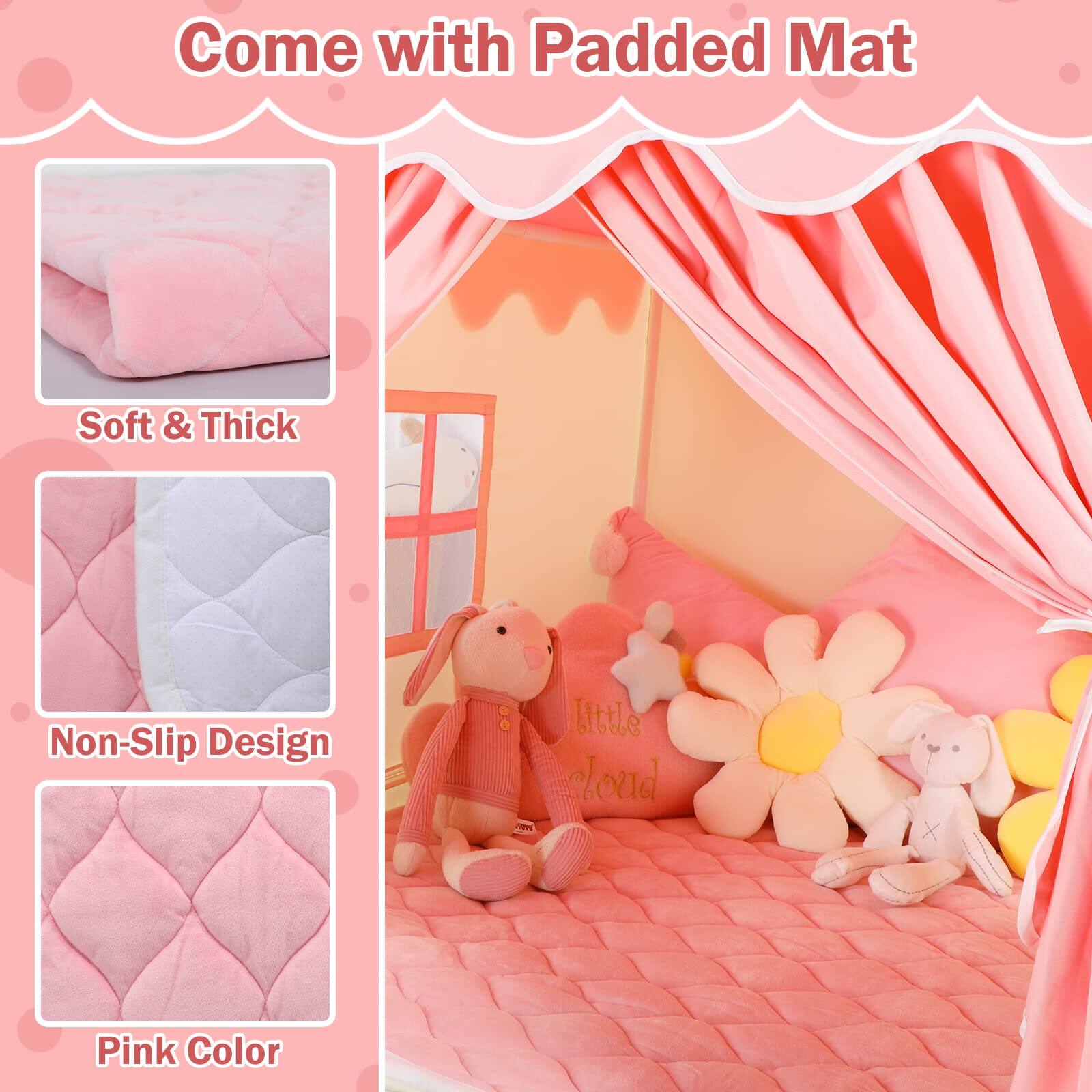 Come with Padded Mat

- Soft & Thick
- Non-Slip Design
- Pink Color