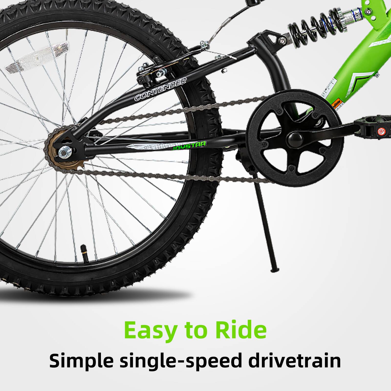 CONTENDER  
MW I OUSTAR 1  
Easy to Ride  
Simple single-speed drivetrain