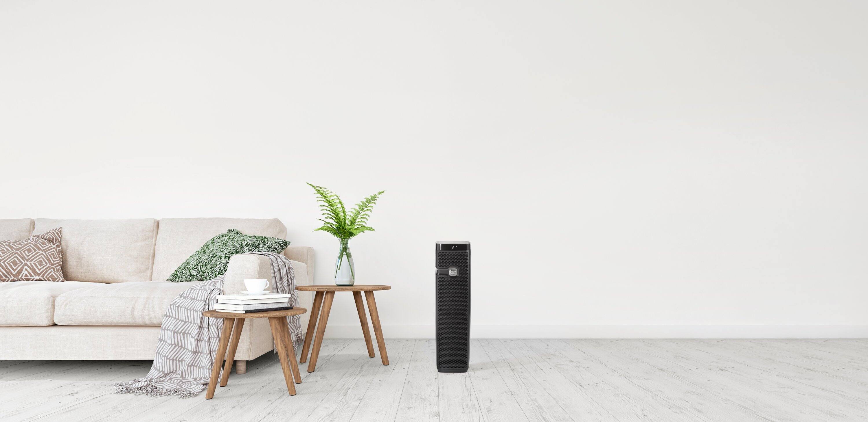 Alt View 12. Holmes - Holmes Aer1 True Hepa Air Purifier Tower with Timer and Filter Reminder Light (HAP9435B)|Medium Room - Black.