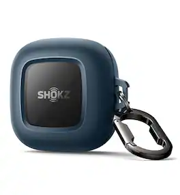 SURITCH - Shockproof Magnetic Case for SHOKZ OpenFit Open-Ear Earbuds with Magnetic Lid Lock & Carabiner - Blue
