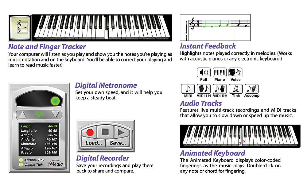 Customer Reviews eMedia Piano For Dummies Windows [Digital] PIANO FOR