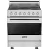 Front. Viking - 4.7 Cu. Ft. Self-Cleaning Freestanding Electric Convection Range - Stainless Steel.