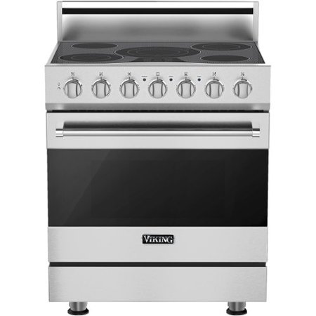 Viking - 4.7 Cu. Ft. Self-Cleaning Freestanding Electric Convection Range - Stainless Steel