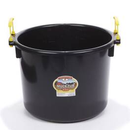 Little Giant - 40 Quart Durable and Versatile Utility Muck Tub w/Handles, Black