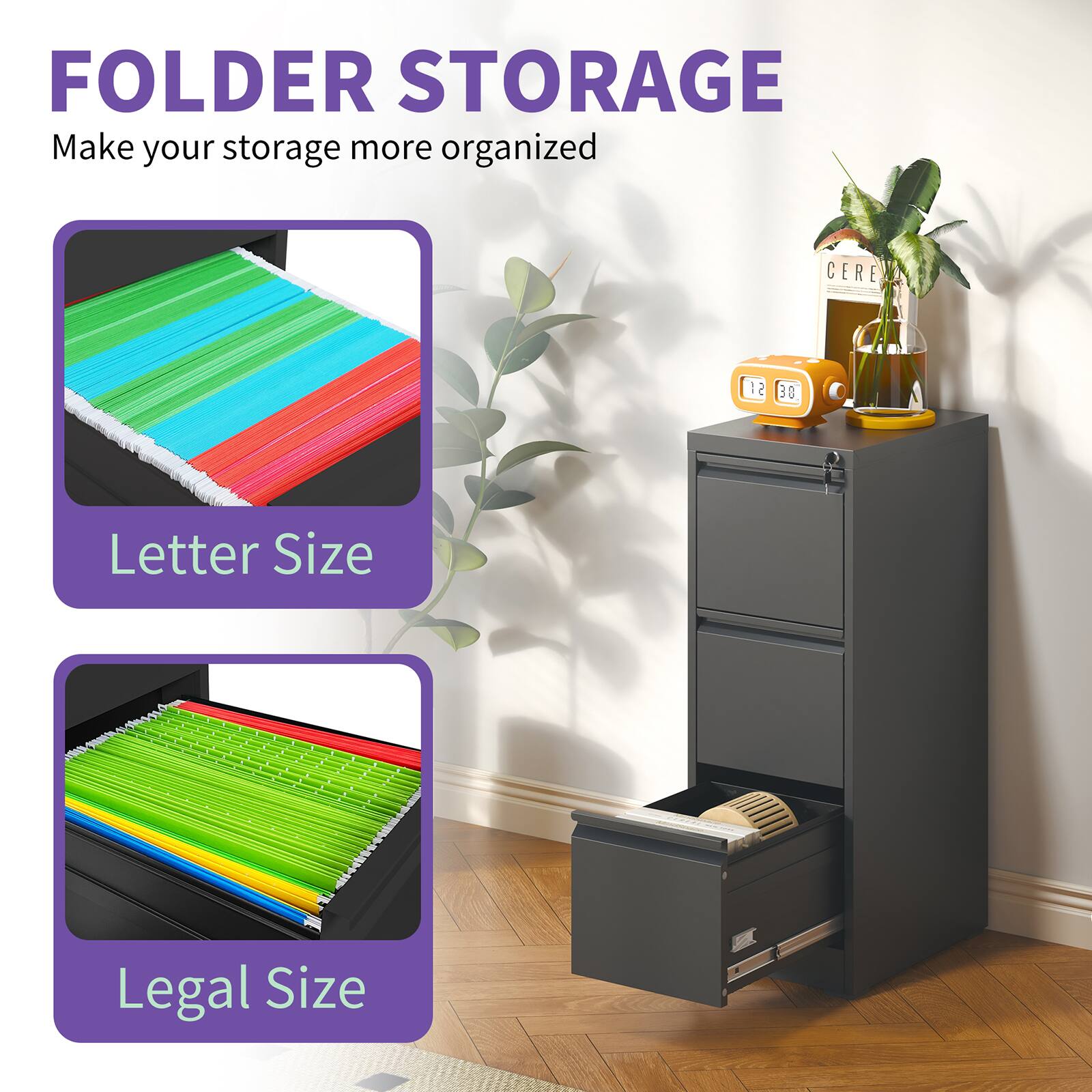 FOLDER STORAGE  
Make your storage more organized  

Letter Size  

Legal Size